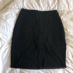 Black pencil skirt